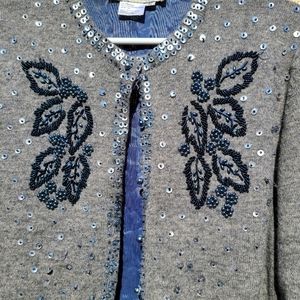 Vintage beaded sweater.